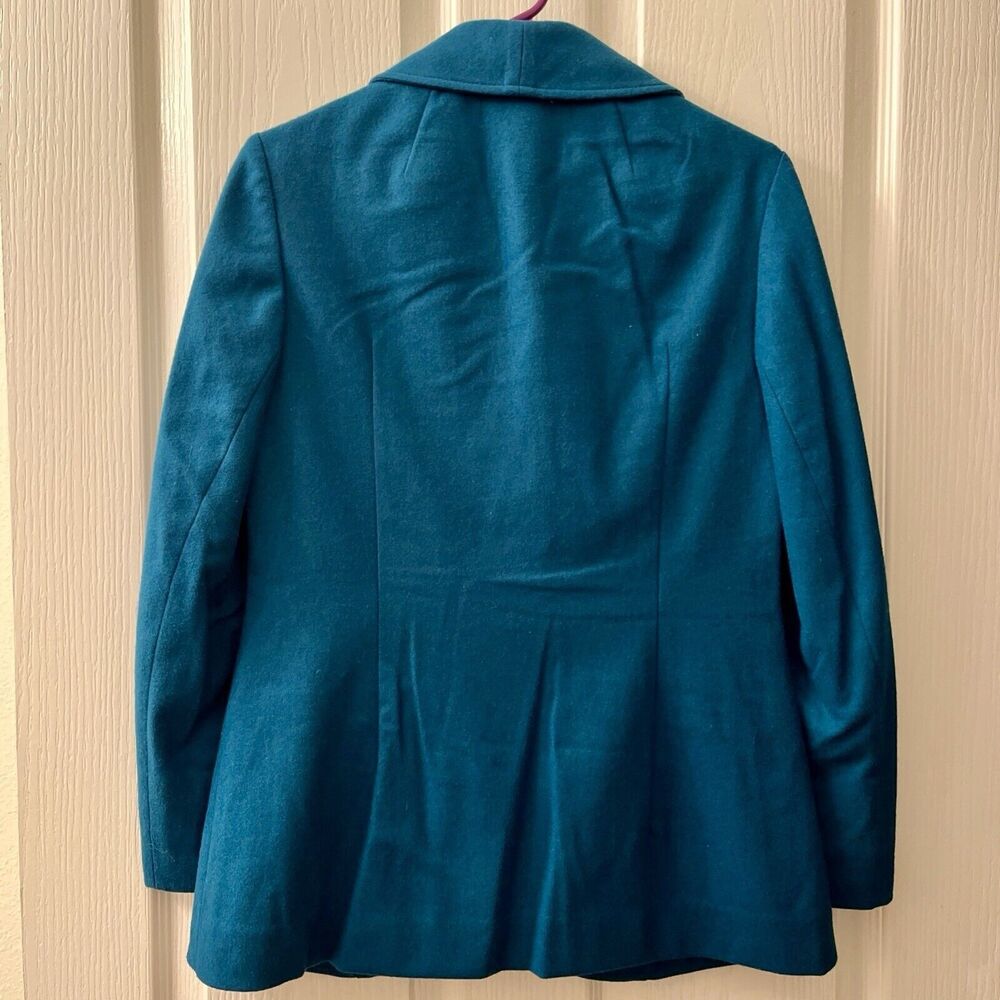 VTG Young Pendleton Jacket 100% Virgin Wool 9 - 10 Peacock Blue Tweed Blazer USA - Picture 2 of 9